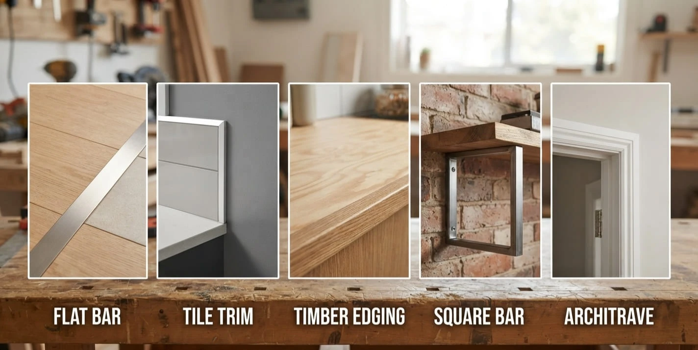 Bars, Edging and Finishing Trims for Construction and Interiors